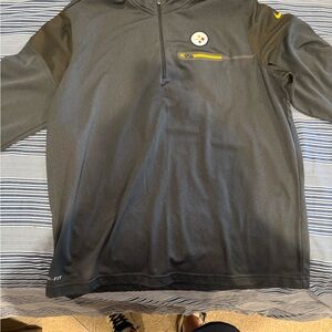 Nike Men’s Black Pittsburgh Steelers Quarter-Zip Pullover
